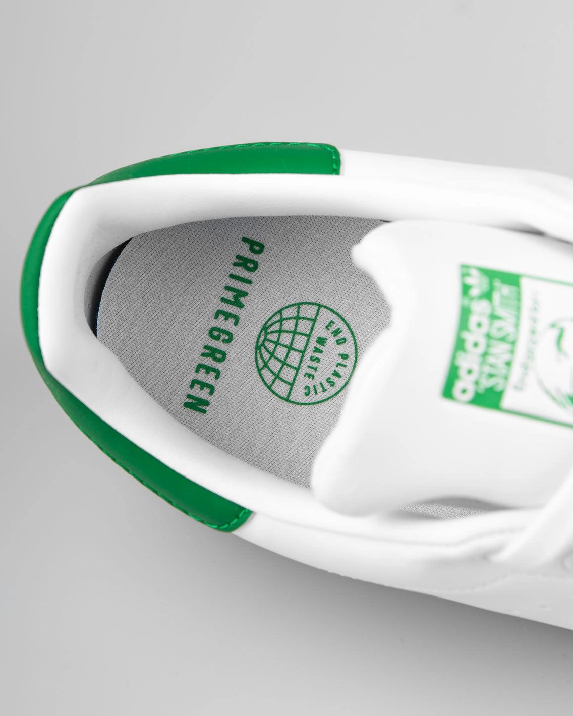 Adidas Originals - Stan Smith - White / White / Green Superstar Shoes Adidas