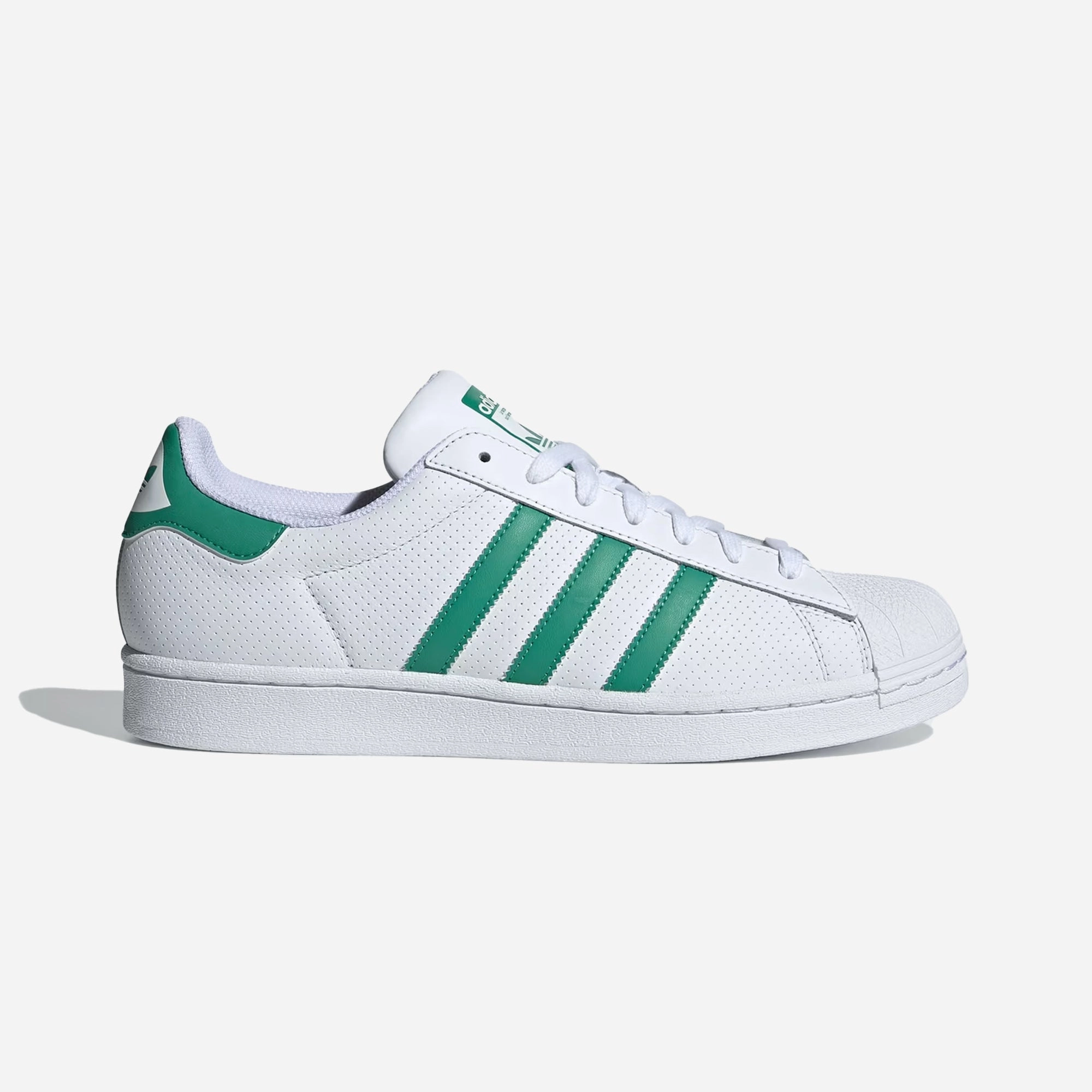 Adidas Originals | SUPERSTAR  { CLOUD WHITE / SEMI COURT GREEN / OFF WHITE Cheap Adidas Gazelle Shoes