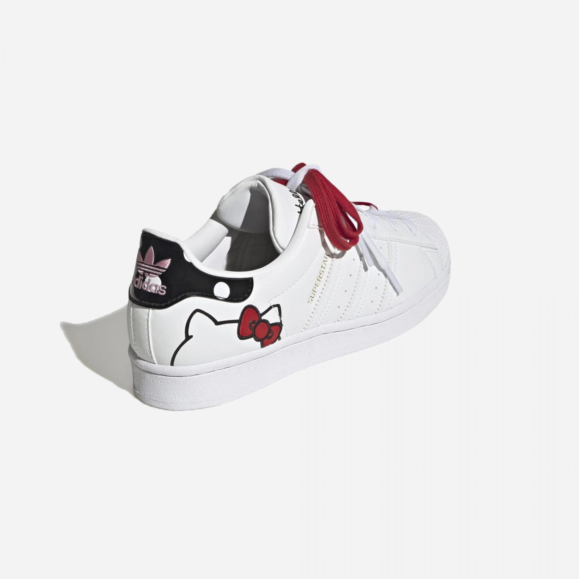 Adidas Originals | WMN'S HELLO KITTY SUPERSTAR  { WHITE Adidas Shoes Leather