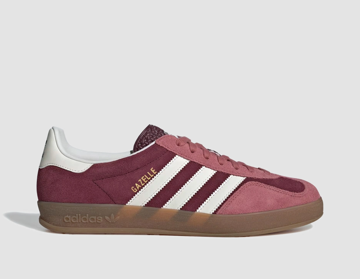 adidas Originals Gazelle Indoor Maroon / Ftwr White - Preloved Crimson Slim Adidas Shoes