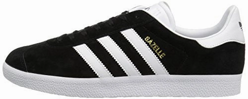 Adidas Shoes Best Adidas Originals Men's Gazelle Lace-up Sneaker,Black/White/Gold Met.,9 M US