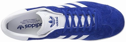 Adidas Originals Men's Gazelle Lace-up Sneaker,Collegiate Royal/White/Gold Met.,10 M US New Tennis Shoes Adidas