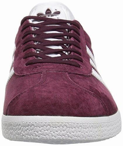 Adidas Originals Men's Gazelle Lace-up Sneaker,Maroon/White/Metallic/Gold,11 M US Adidas Lace Tennis Shoes