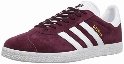 Adidas Neon Running Shoes Adidas Originals Men's Gazelle Lace-up Sneaker,Maroon/White/Metallic/Gold,11 M US
