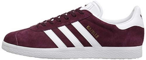 Adidas Response Running Shoes Adidas Originals Men's Gazelle Lace-up Sneaker,Maroon/White/Metallic/Gold,11 M US