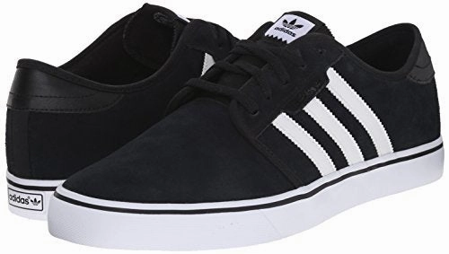 Soccer Shoes Turf Adidas adidas Originals Men's Seeley Skate Shoe,Black/White/Black,5.5 M US