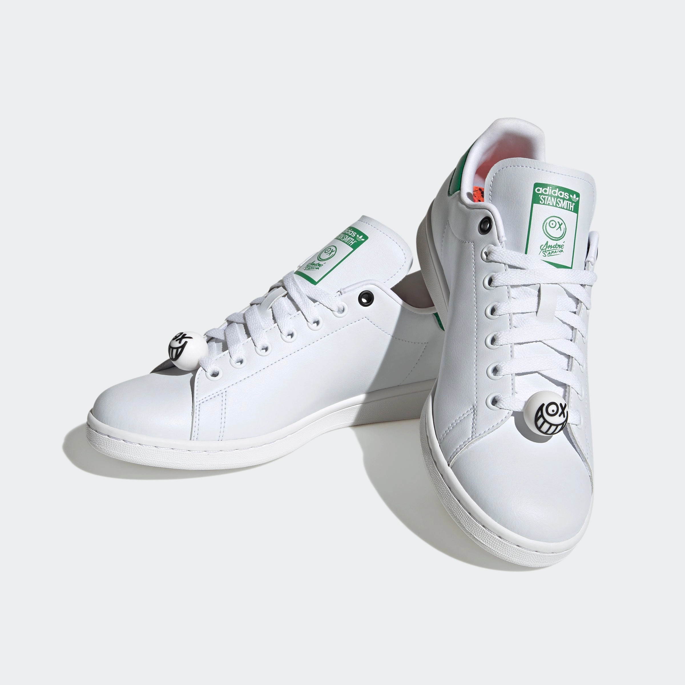 adidas Originals Stan Smith x Andre Saraiva Shoes | White/Green | Men's Adidas Harden Vol 3 Basketball Shoes