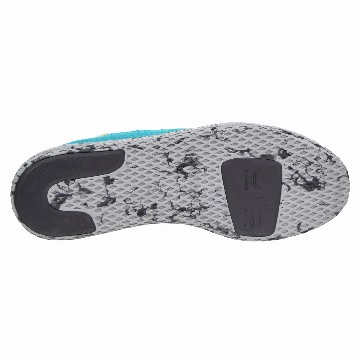 Adidas Pharrell Williams Tennis HU Men's Shoes Teal/Frozen Yellow/Grey Marble Adidas Snakeskin Shoes