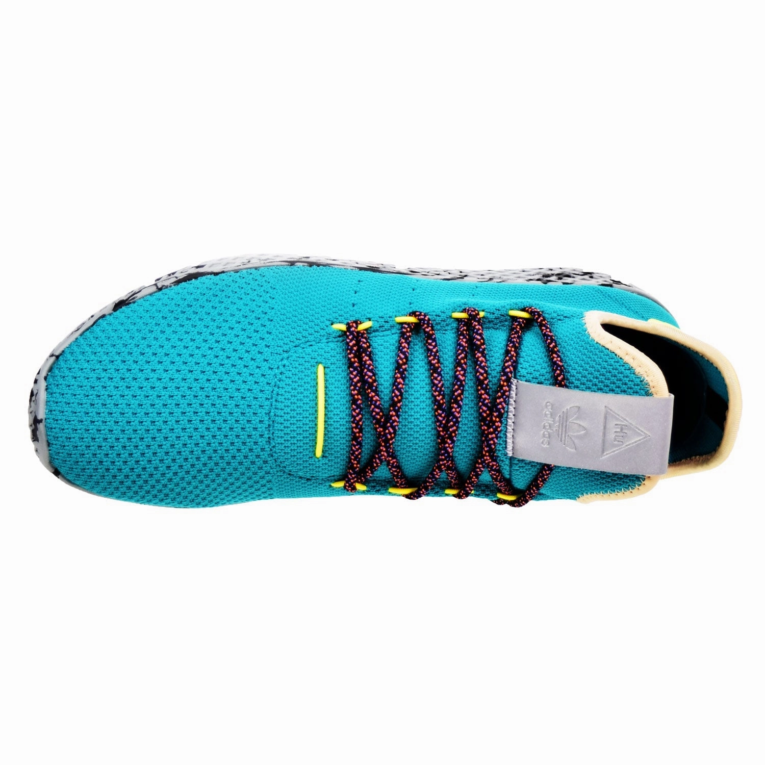 New Edition Adidas Shoes Adidas Pharrell Williams Tennis HU Men's Shoes Teal/Frozen Yellow/Grey Marble