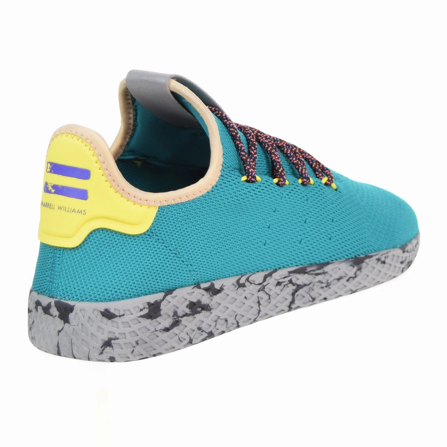 Adidas Pharrell Williams Tennis HU Men's Shoes Teal/Frozen Yellow/Grey Marble Adidas Wiggins Shoes