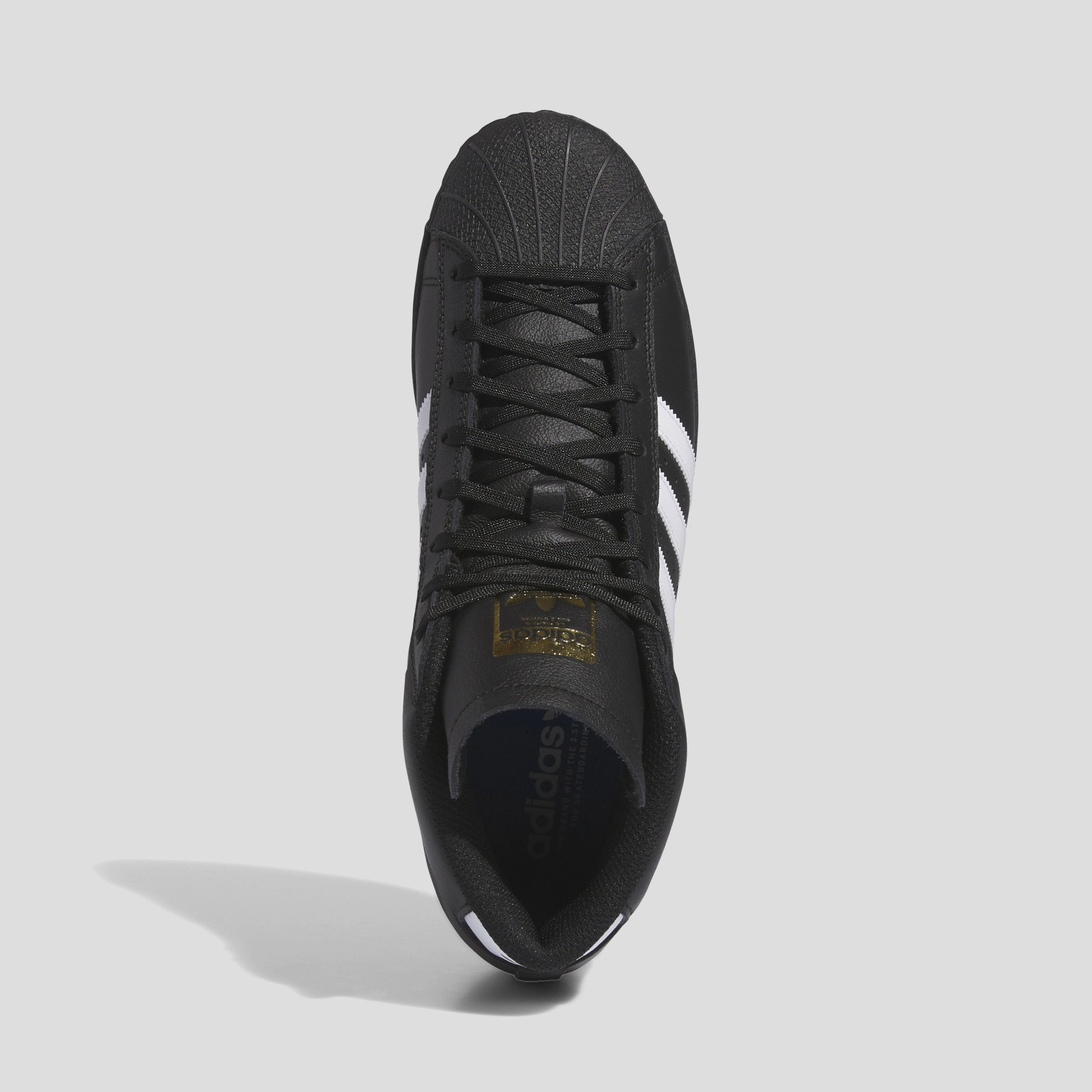 Adidas Bad Bunny Shoes adidas Pro Model ADV Skate Shoes Core Black / Cloud White / Gold Metallic