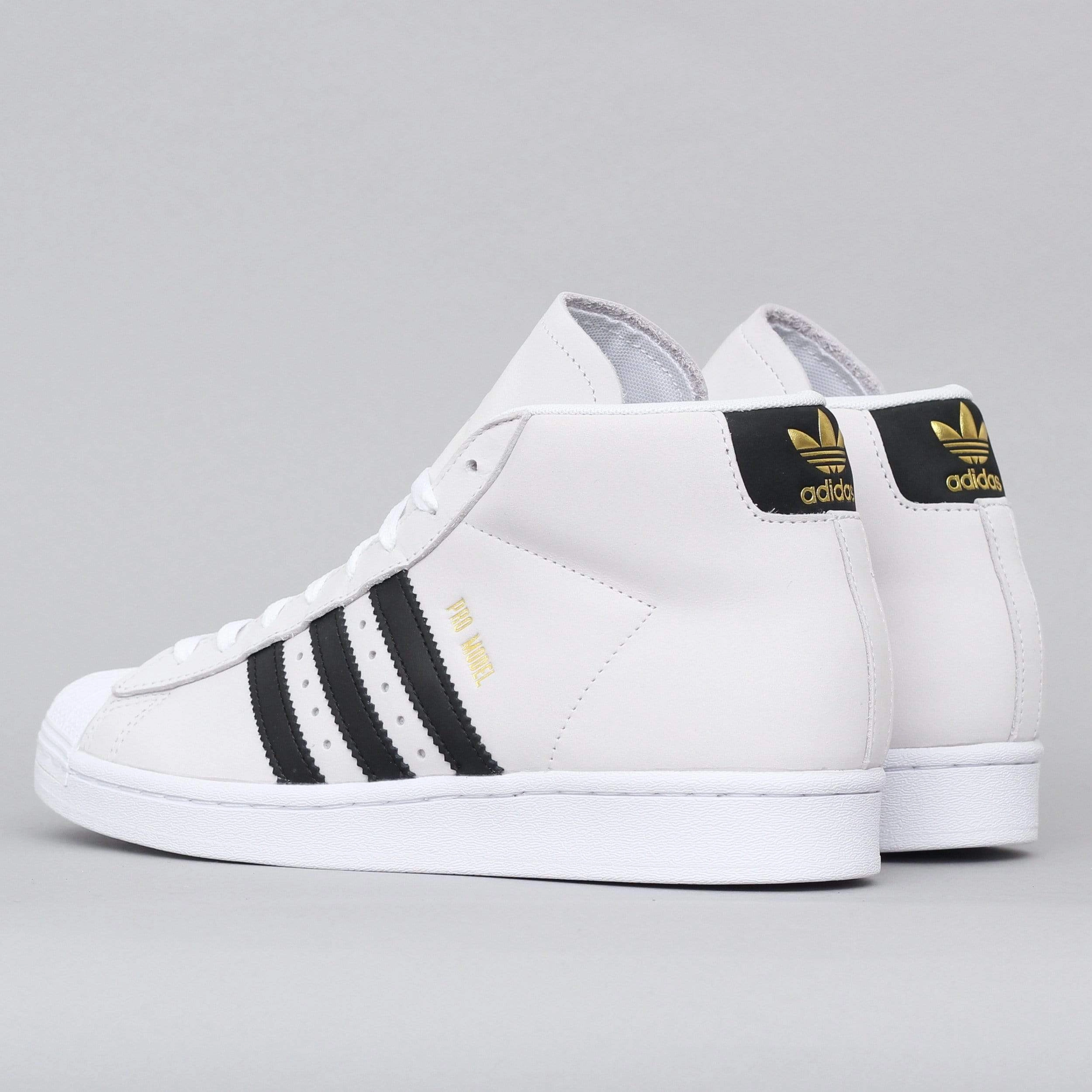 adidas Pro Model Shoes Footwear White / Core Black / Gold Metallic Adidas Shoes Gold