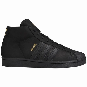 Adidas Pro Model Skate Shoe - Black/Gold/White Hibbett Sports Adidas Shoes