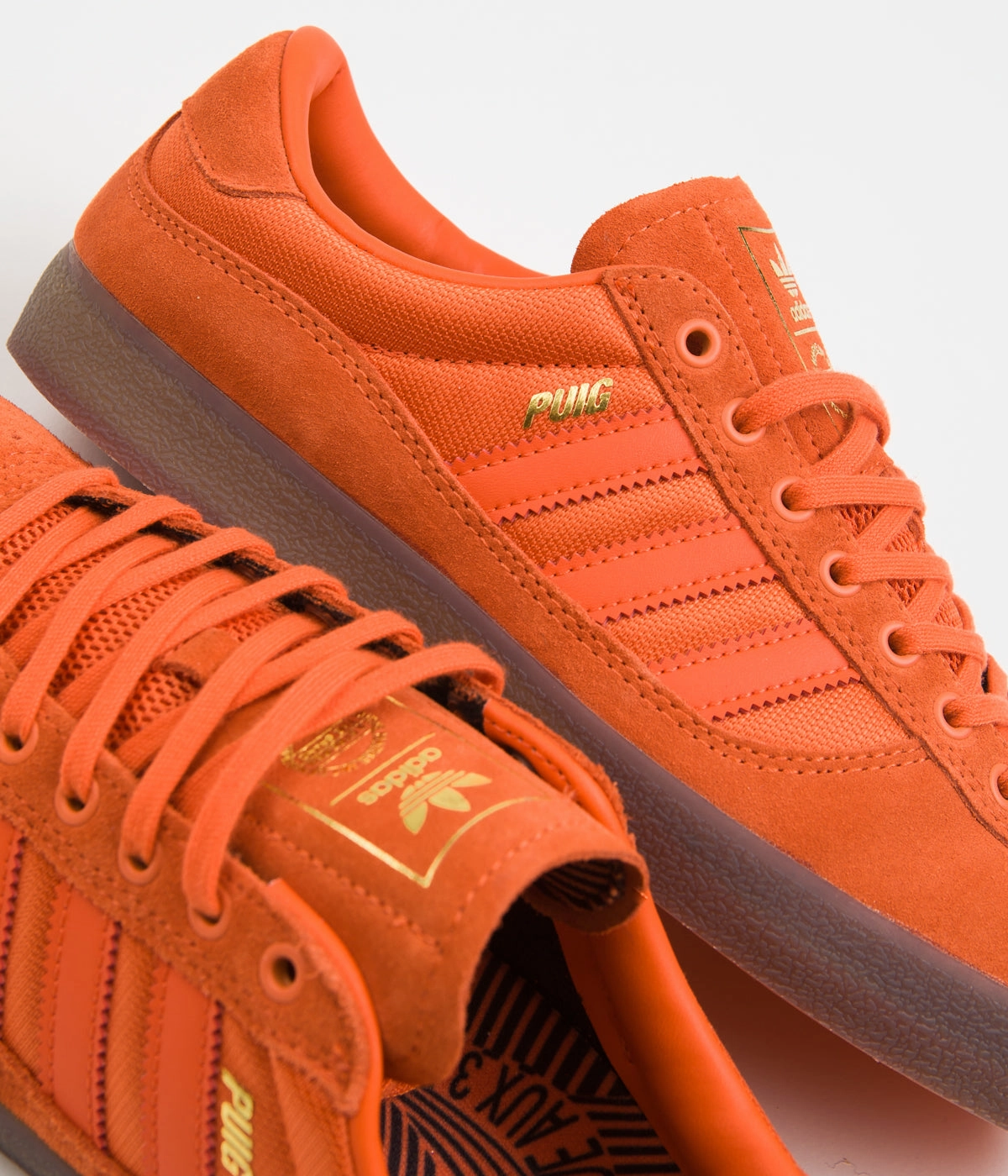 Adidas Super Earth Shoes Adidas Puig Indoor Shoes - Semi Impact Orange / Semi Impact Orange / Gum5