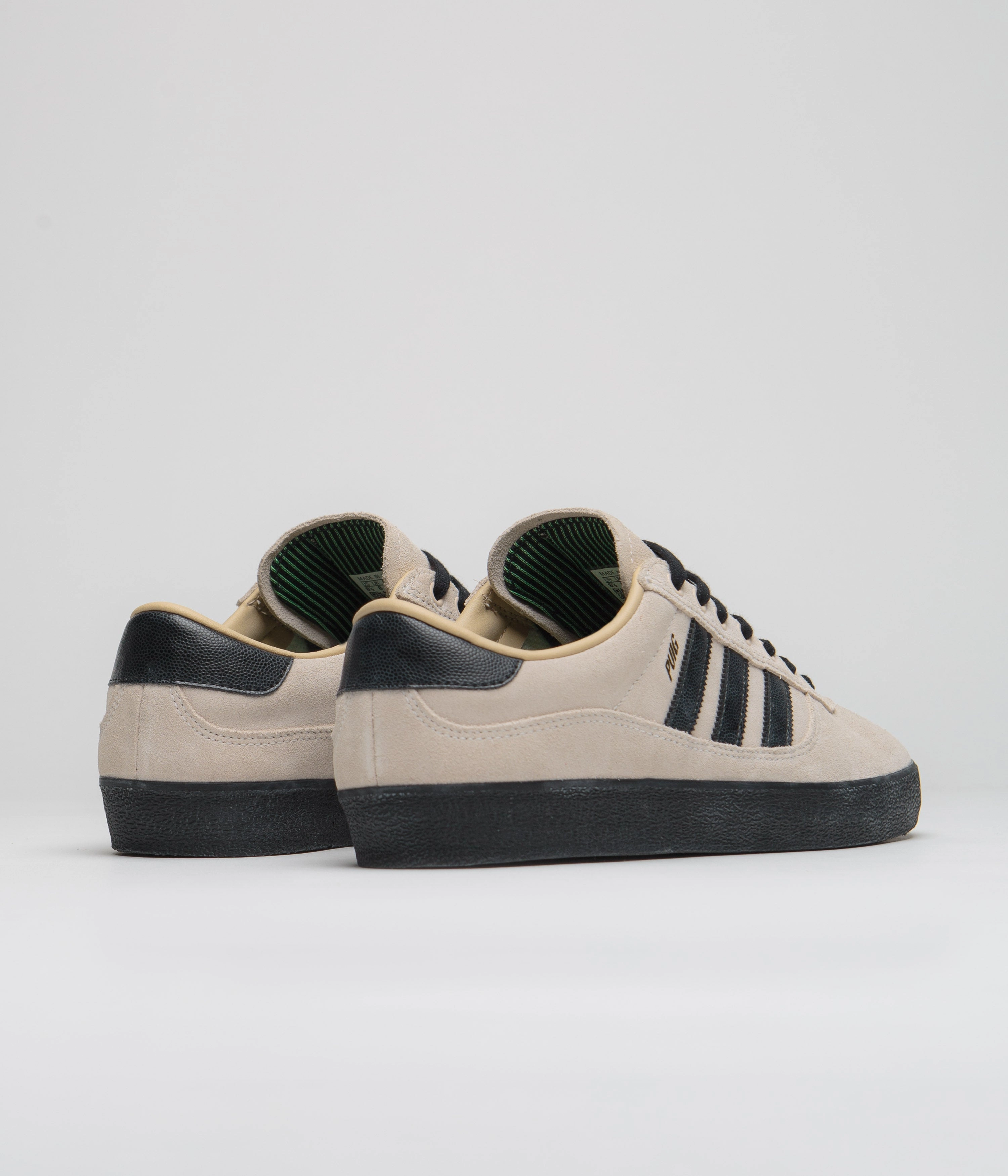 Adidas Puig Indoor Shoes - Wonder Quartz / Core Black / Chalk White Stussy Shoes Adidas