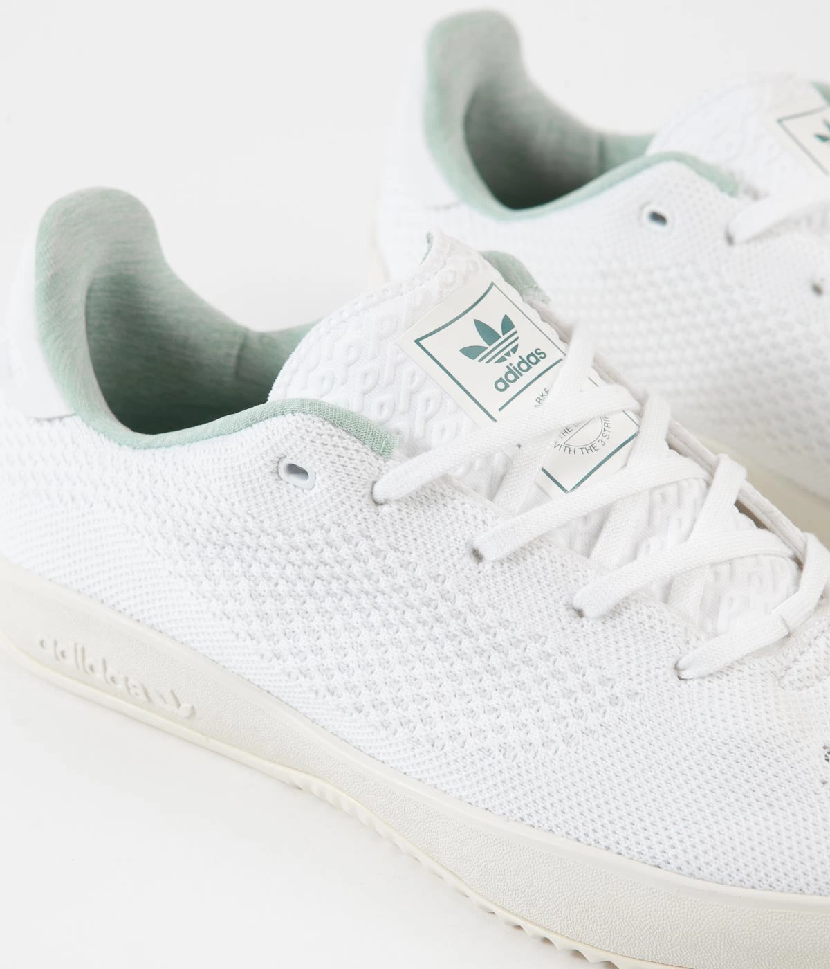 Adidas Puig Primeknit Primeblue Shoes - FTWR White / Hazy Emerald / Hazy Green Adidas Messi Shoes