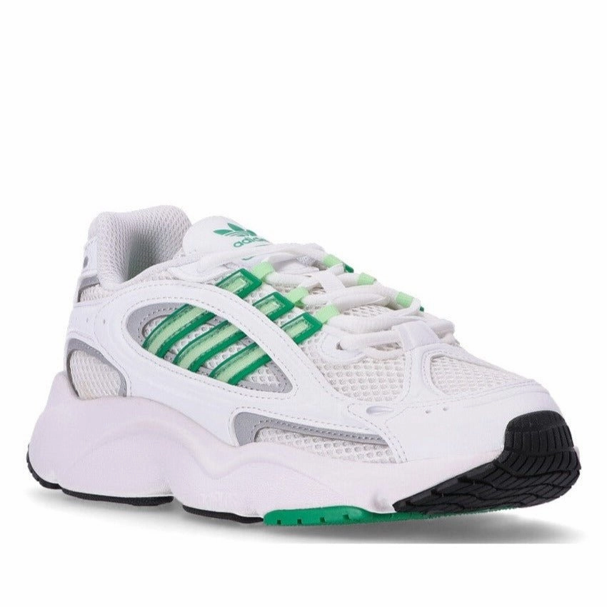 Adidas "Ozmillen W" Women's Sneakers - White/Green Adidas Handball Shoes