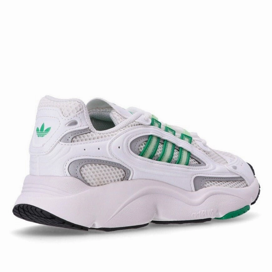 Adidas "Ozmillen W" Women's Sneakers - White/Green Adidas Softball Turf Shoes