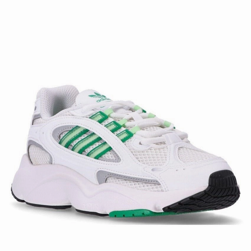 Adidas "Ozmillen W" Women's Sneakers - White/Green Adidas Shoes Boston