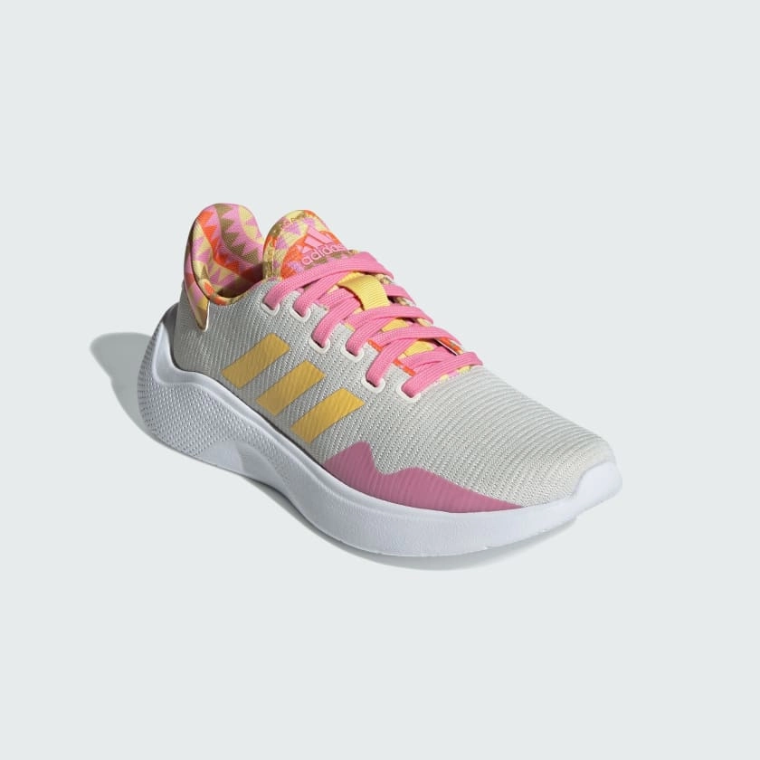 Adidas Cloudfoam Comfy Shoes Adidas "Puremotion 2.0" Women's Sneakers - Pink/Yellow/White
