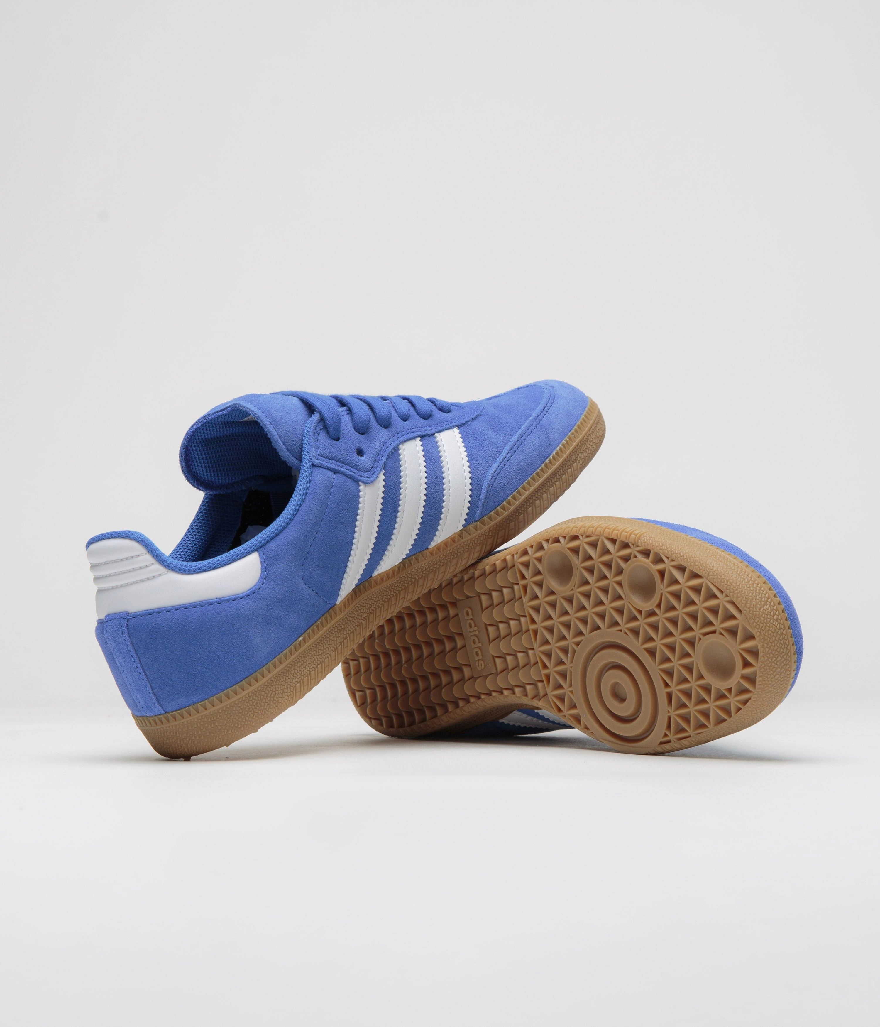 Adidas Samba ADV Shoes - Bluebird / Cloud White / Gold Metallic Basketball Shoes Adidas James Harden Vol 8