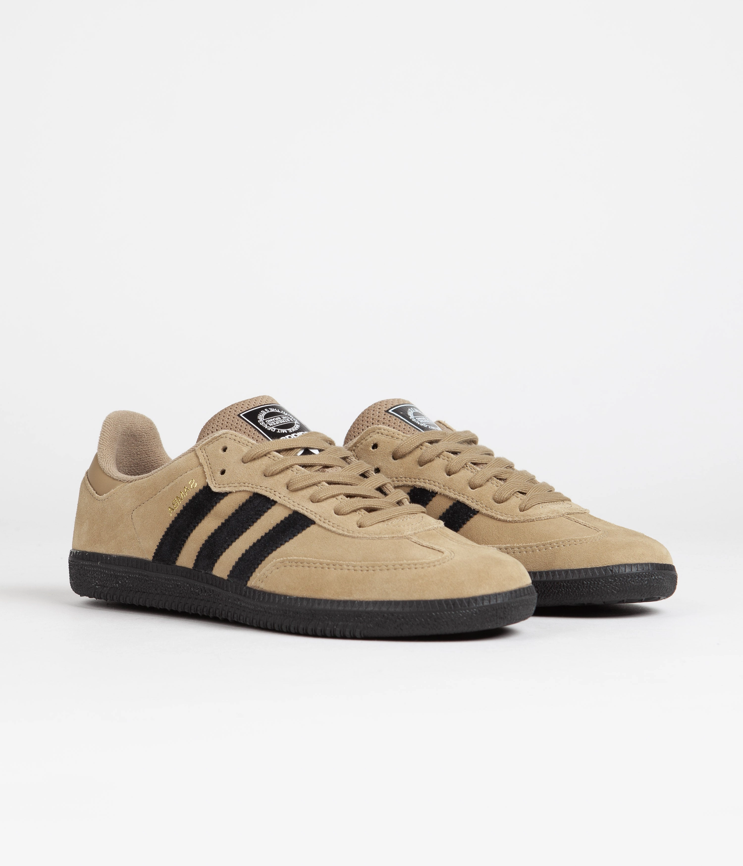 Forum Shoes Adidas Adidas Samba ADV Shoes - Cardboard / Core Black / Bluebird