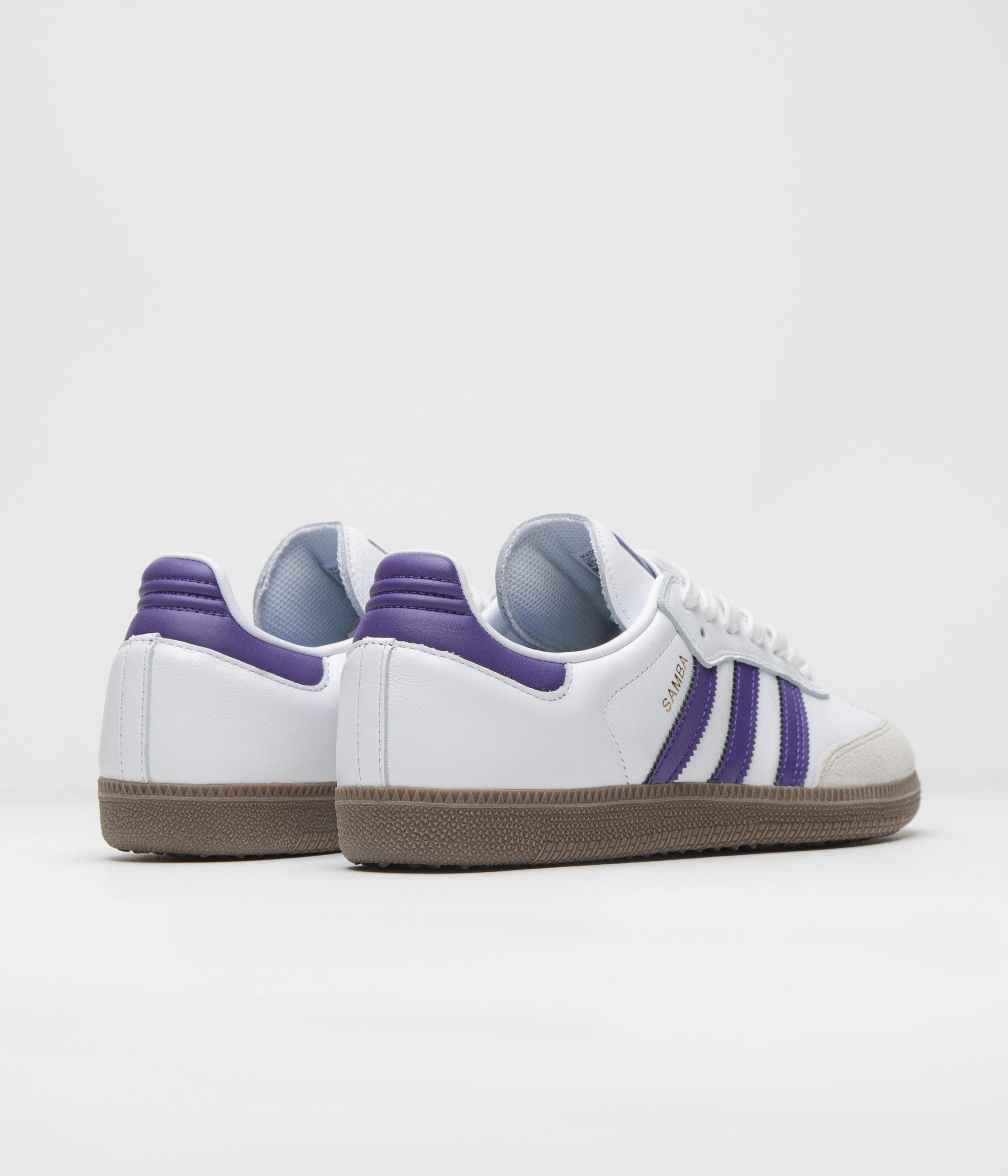Adidas Box Hog 2 Boxing Shoes Adidas Samba ADV Shoes - Cloud White / Collegiate Purple / Gold Metallic