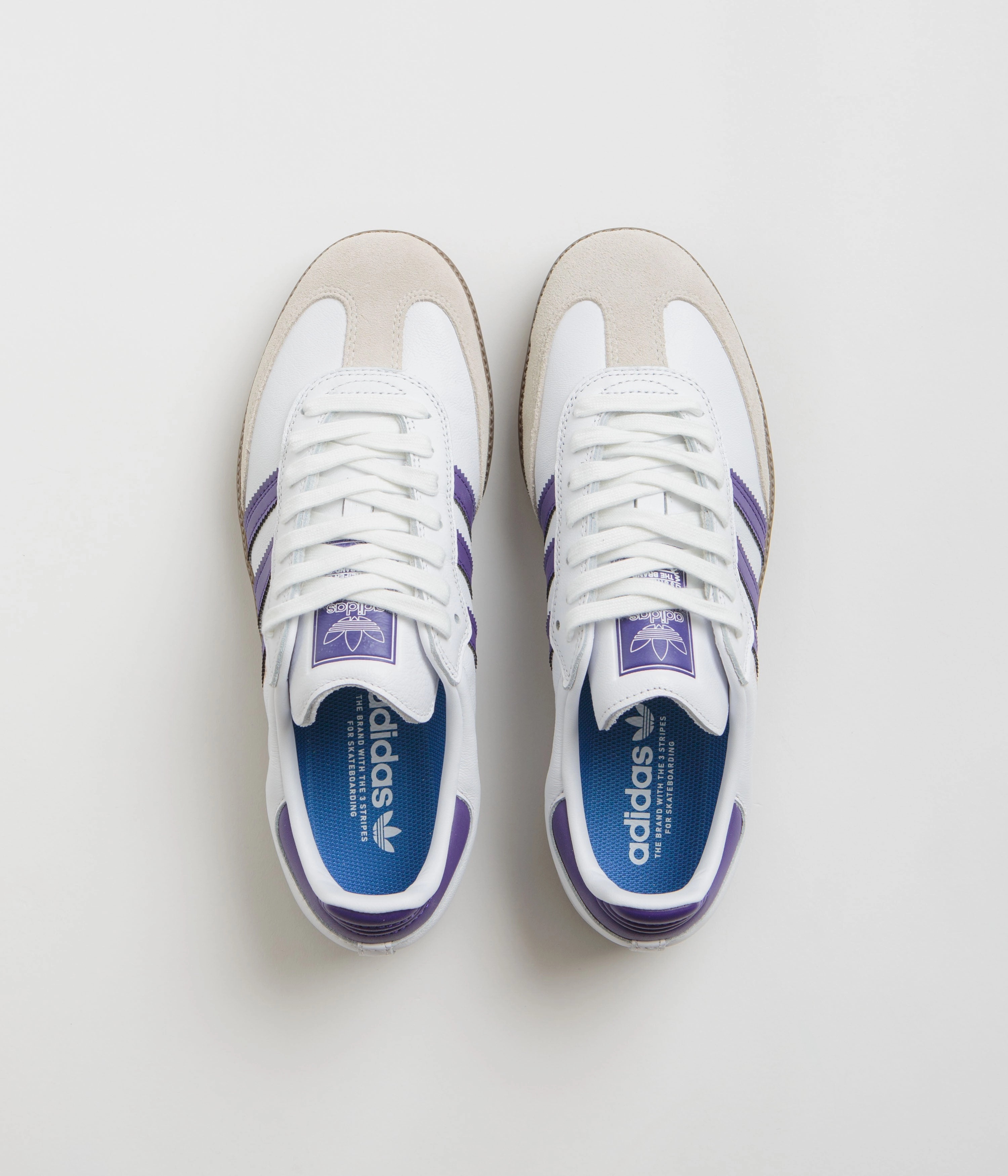 Adidas Samba ADV Shoes - Cloud White / Collegiate Purple / Gold Metallic Adidas Fc Bayern Shoes