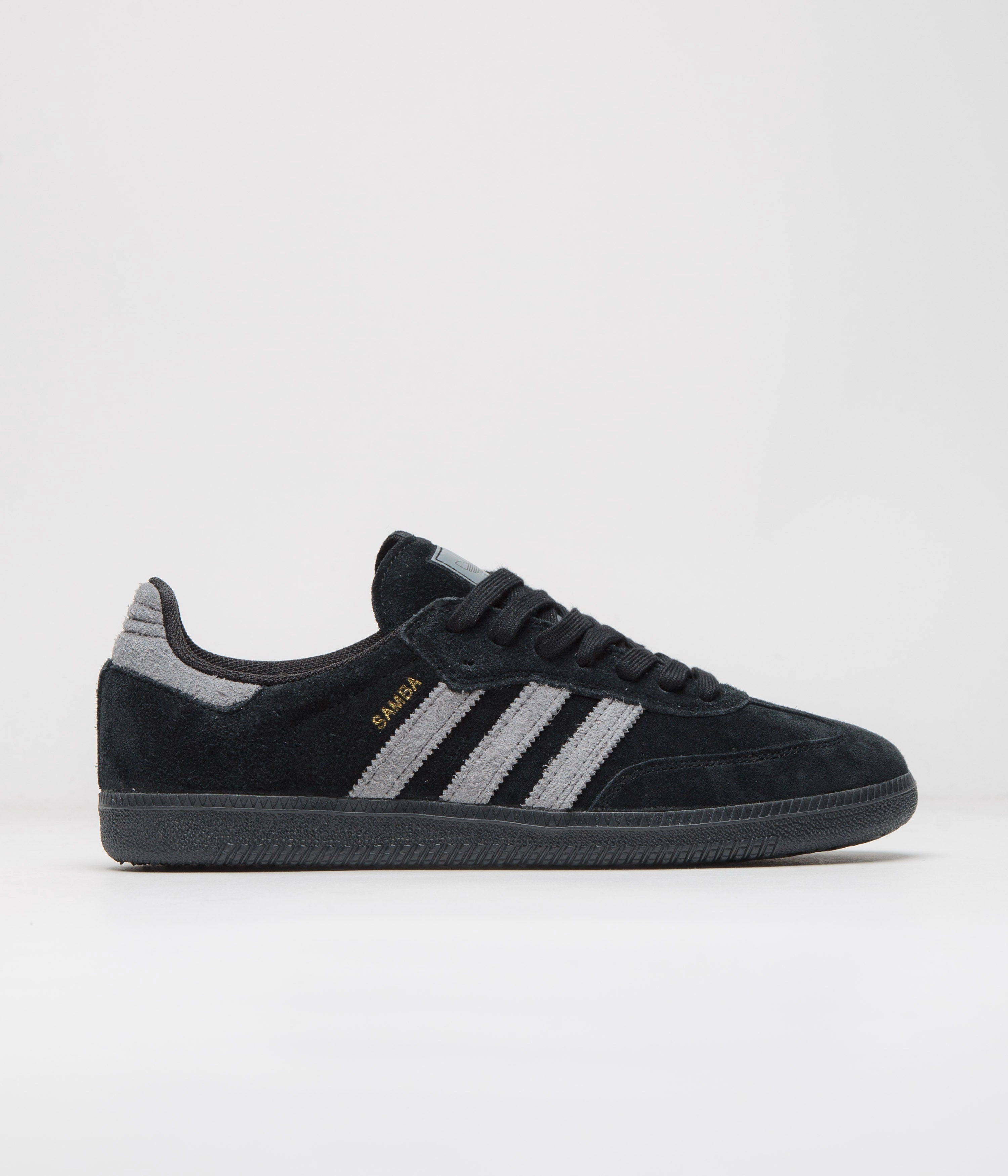 Sports Adidas Shoes Adidas Samba ADV Shoes - Core Black / Grey Four / Gold Metallic