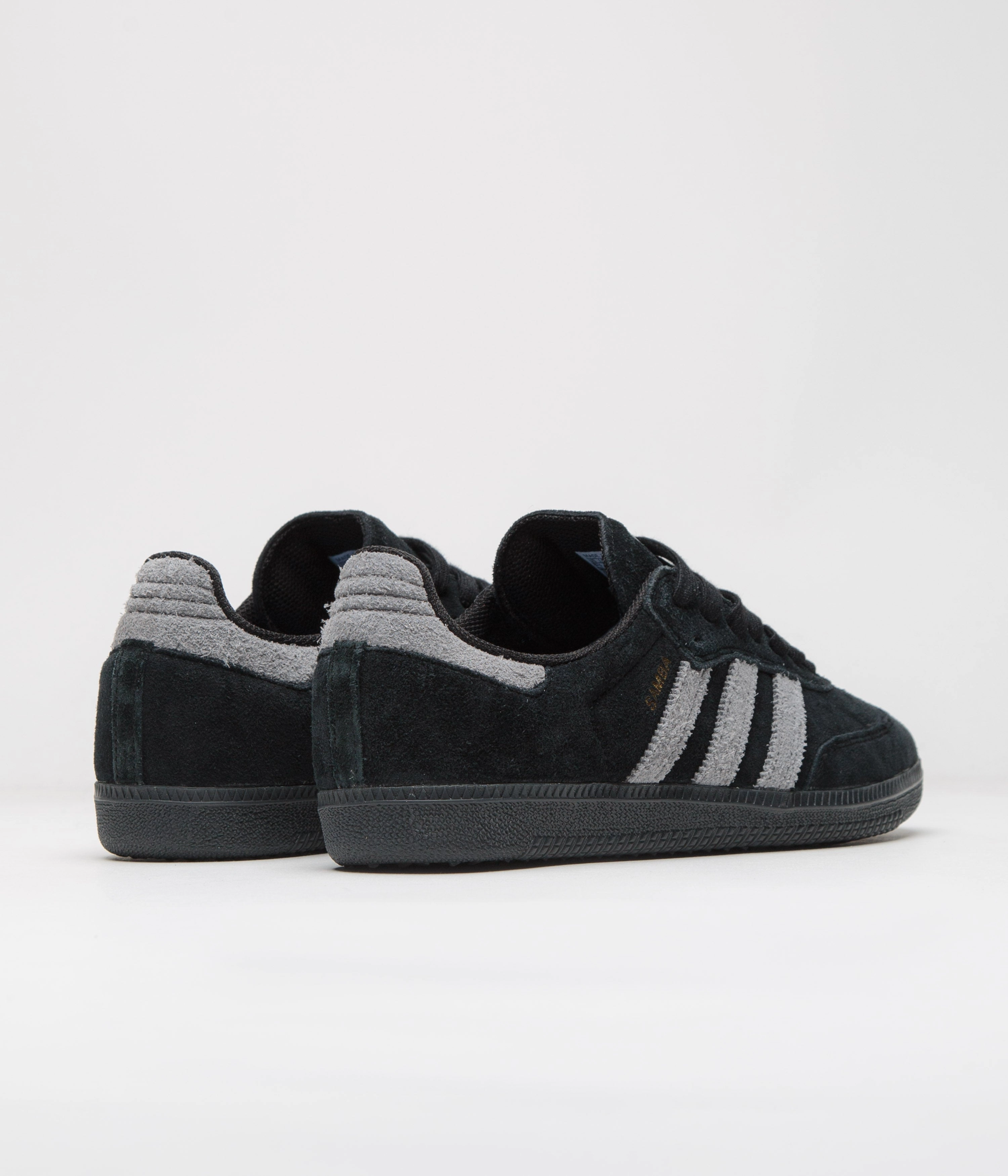 Brain Dead X Adidas Bowling Shoes Adidas Samba ADV Shoes - Core Black / Grey Four / Gold Metallic