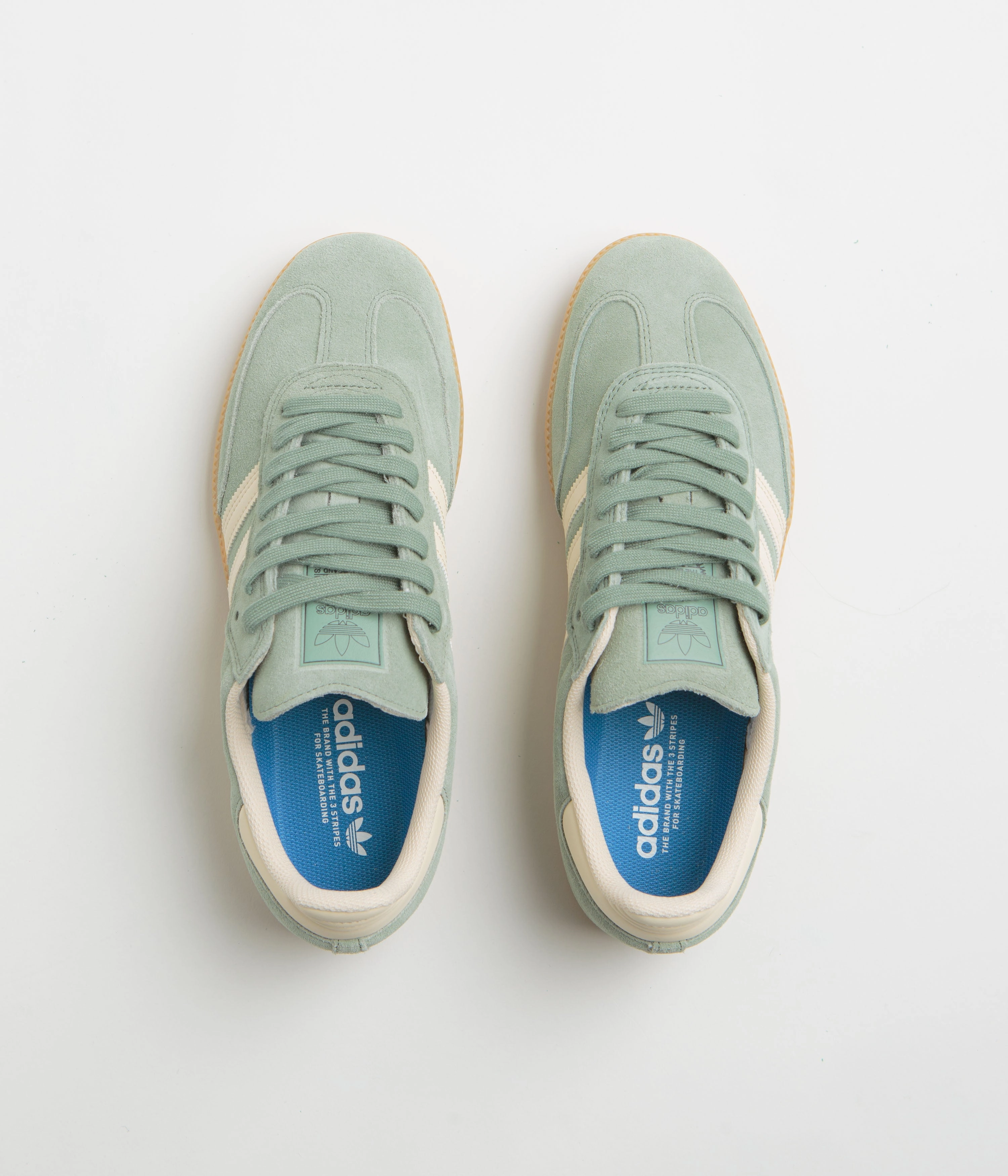 Adidas Snow Shoes Waterproof Adidas Samba ADV Shoes - Silver Green / Wonder White / Gold Metallic