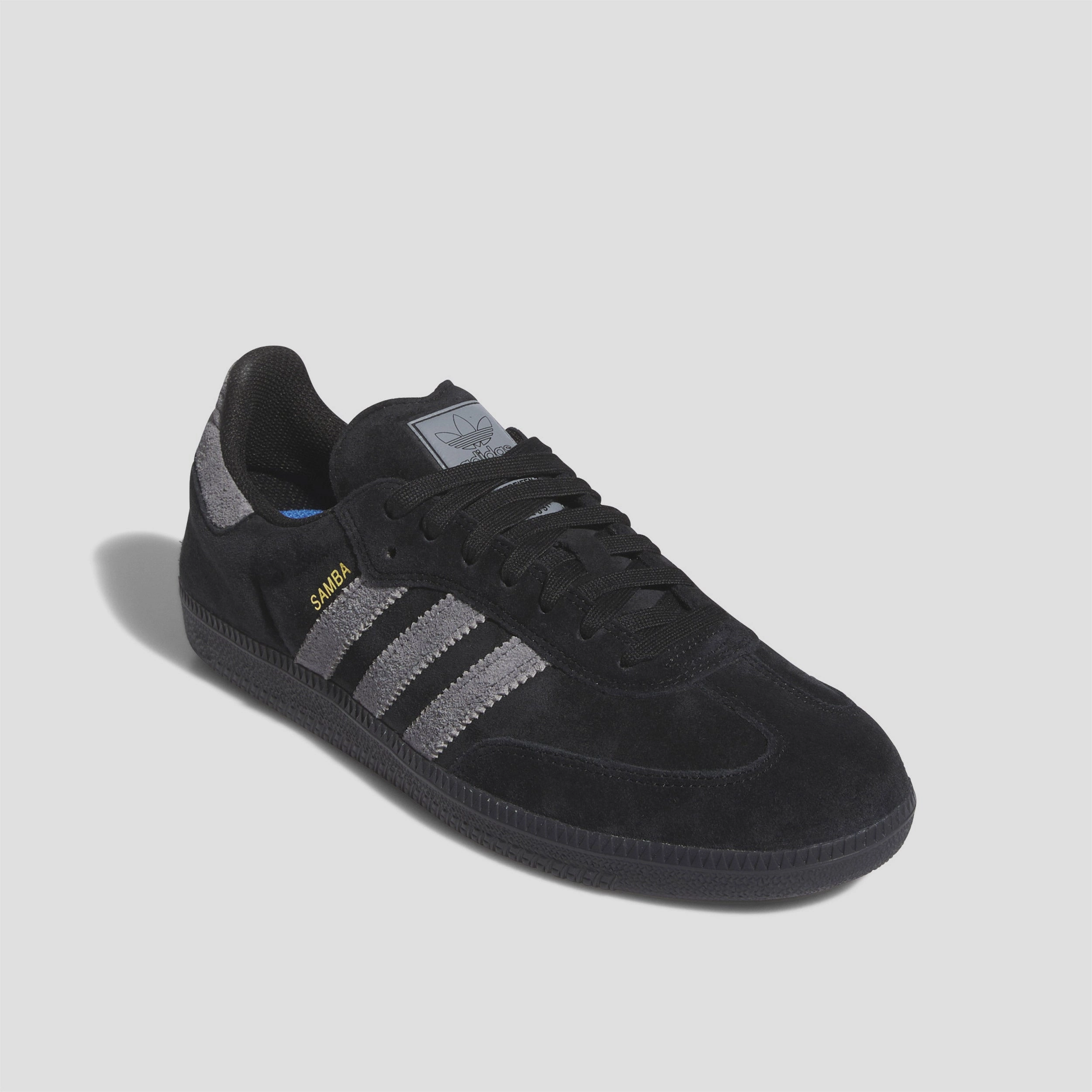 Adidas Lifter Shoes Adidas Samba ADV Skate Shoes Core Black / Grey Four / Gold Metallic