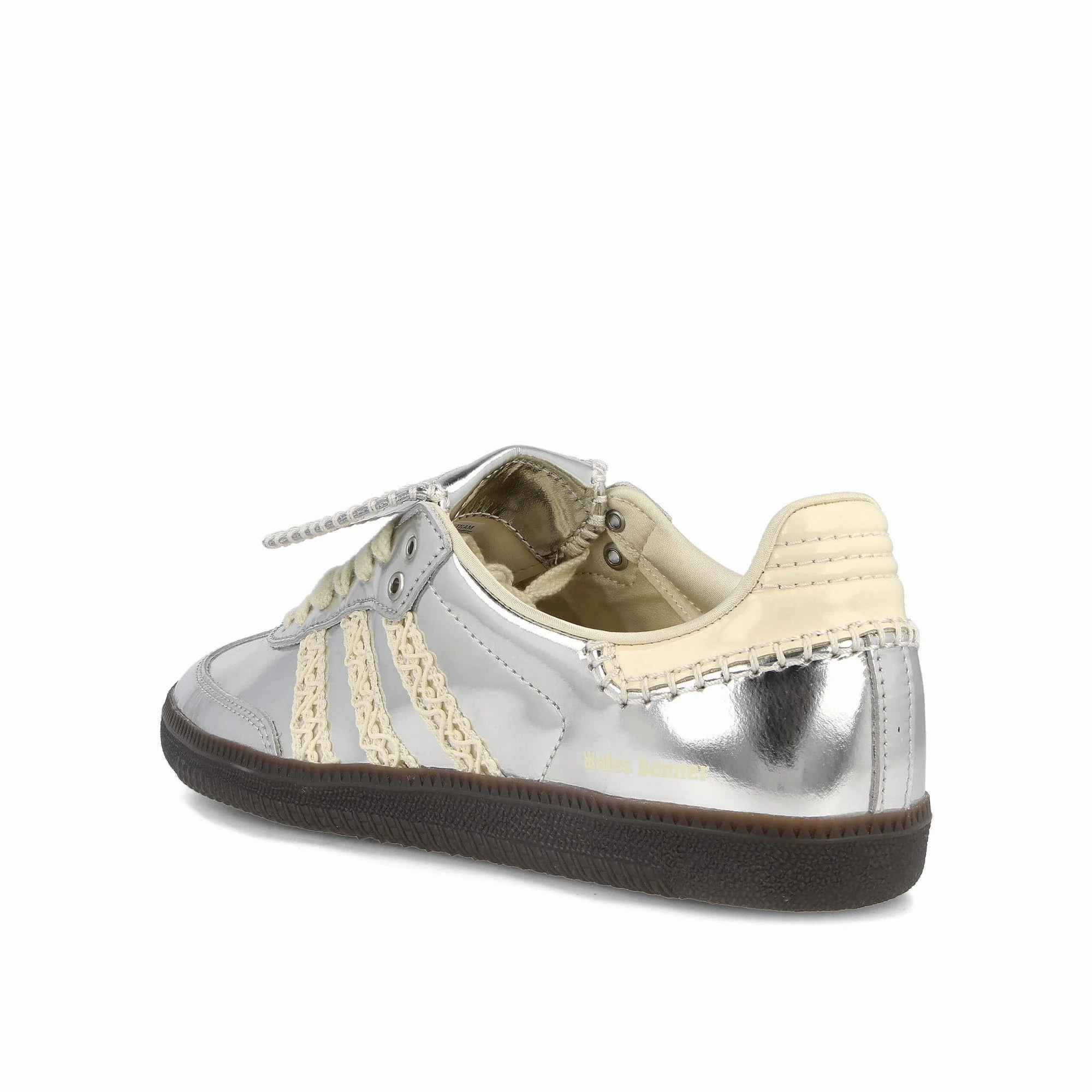Adidas Shoe Bottoms Adidas Samba X Wales Bonner Silver Sneakers