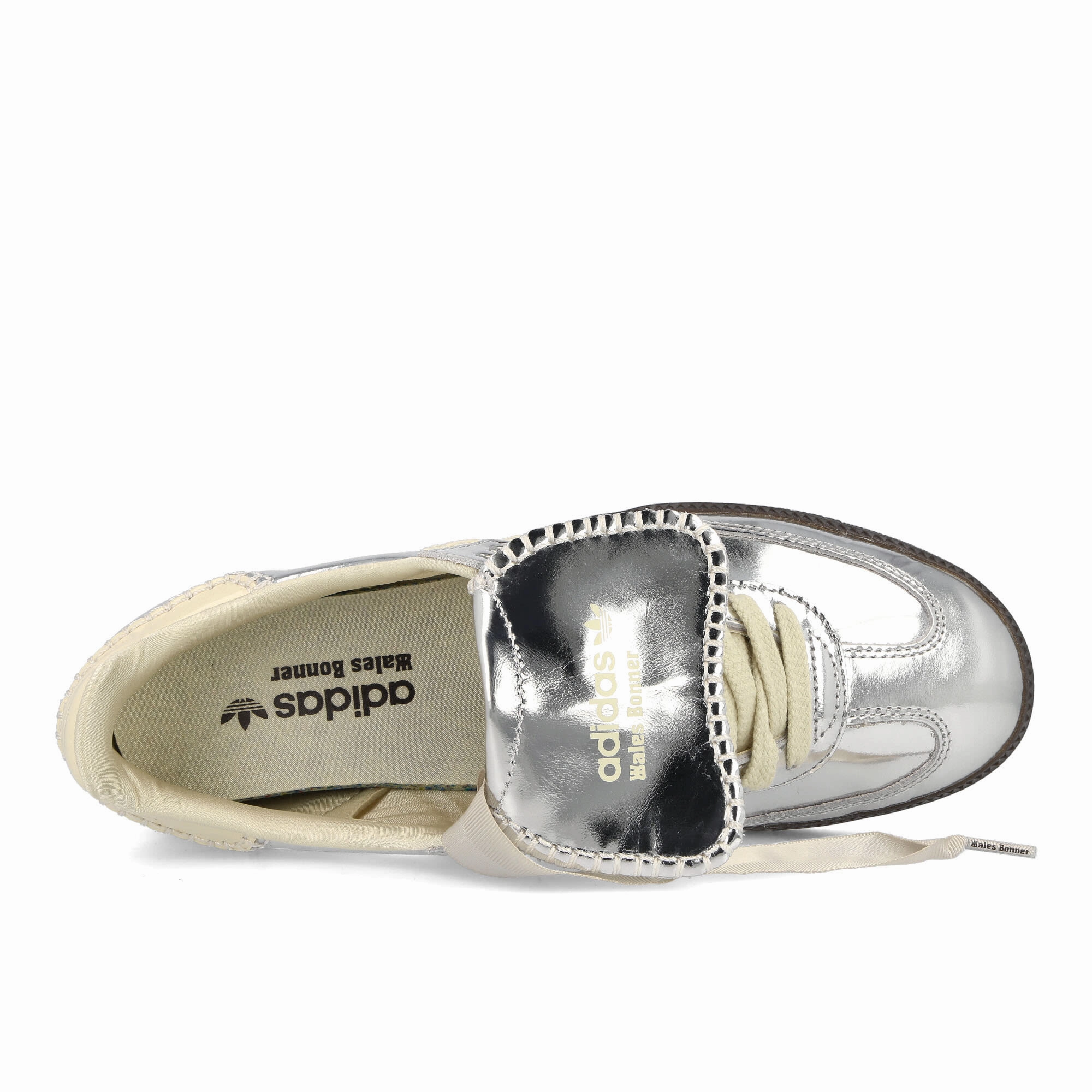 Adidas Willy Chavarria Shoes Adidas Samba X Wales Bonner Silver Sneakers