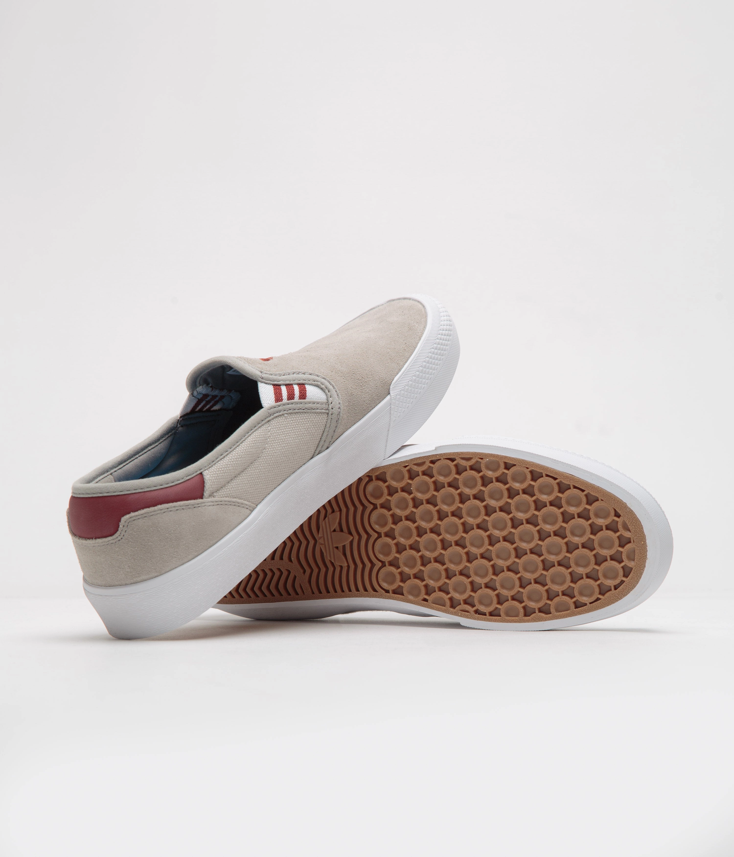 Adidas Shmooofoil Slip-On Shoes - Putty Beige / Preloved Ruby / Wonder Alumina Adidas Golf Shoes Tour 360