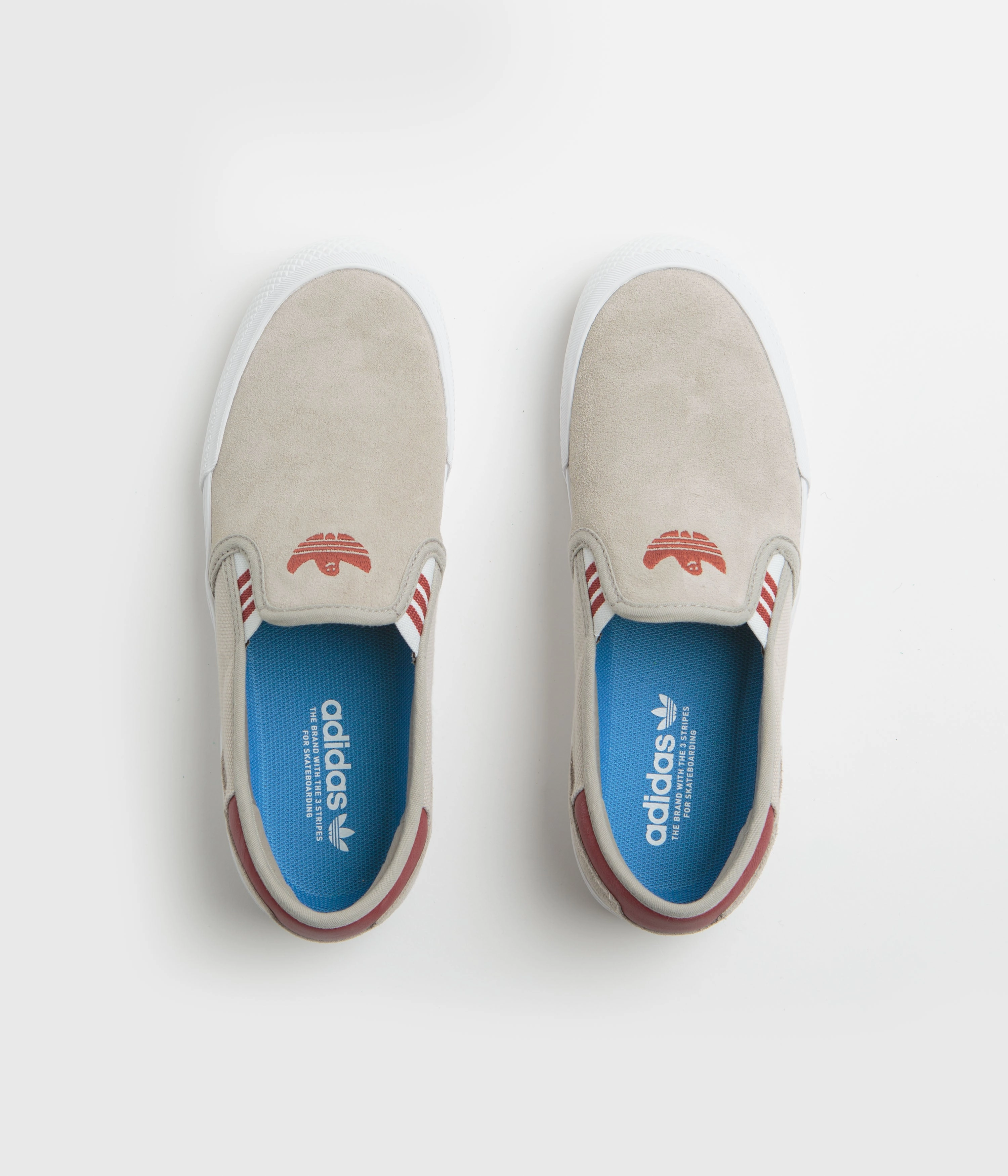 Adidas Shmooofoil Slip-On Shoes - Putty Beige / Preloved Ruby / Wonder Alumina Adidas Shoes Soccer Indoor