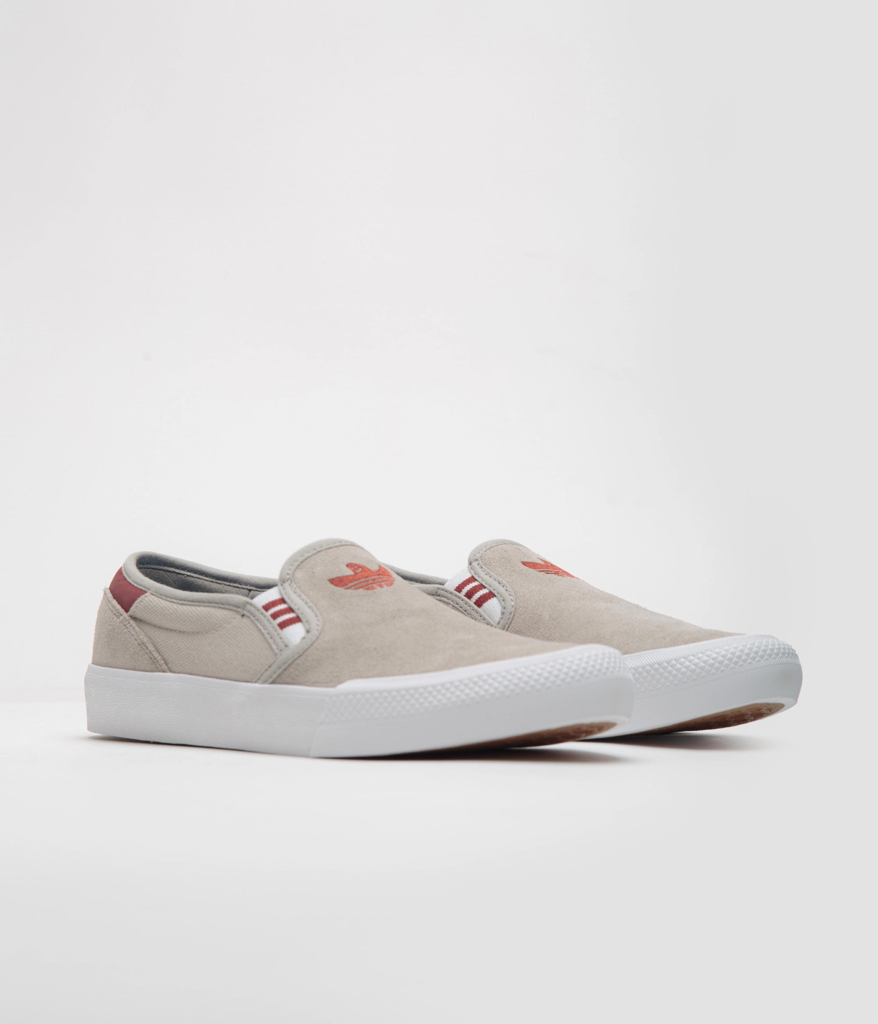 Adidas Shoes Popular Adidas Shmooofoil Slip-On Shoes - Putty Beige / Preloved Ruby / Wonder Alumina