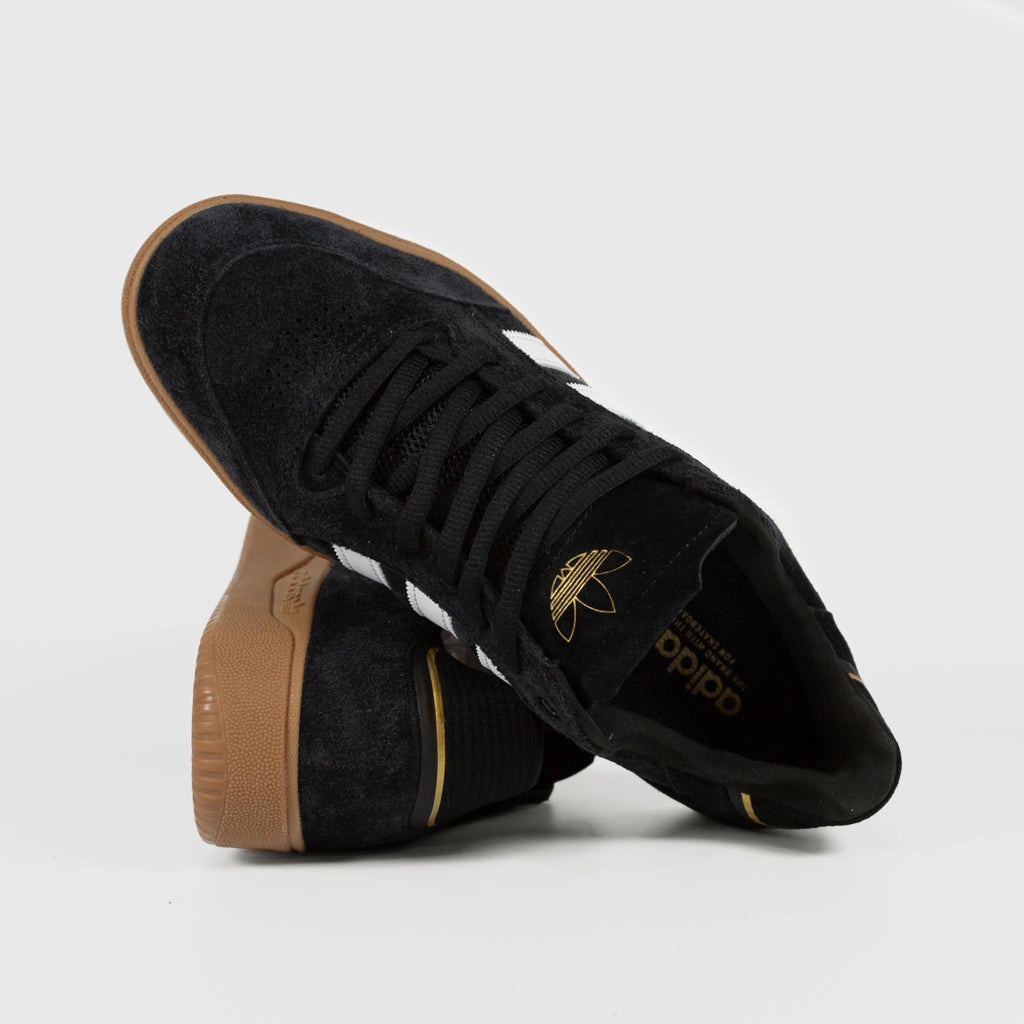 Adidas Skateboarding - Tyshawn Low Pro Shoes - Core Black / Footwear White / Gold Metallic / Gum Clean Adidas Shoes