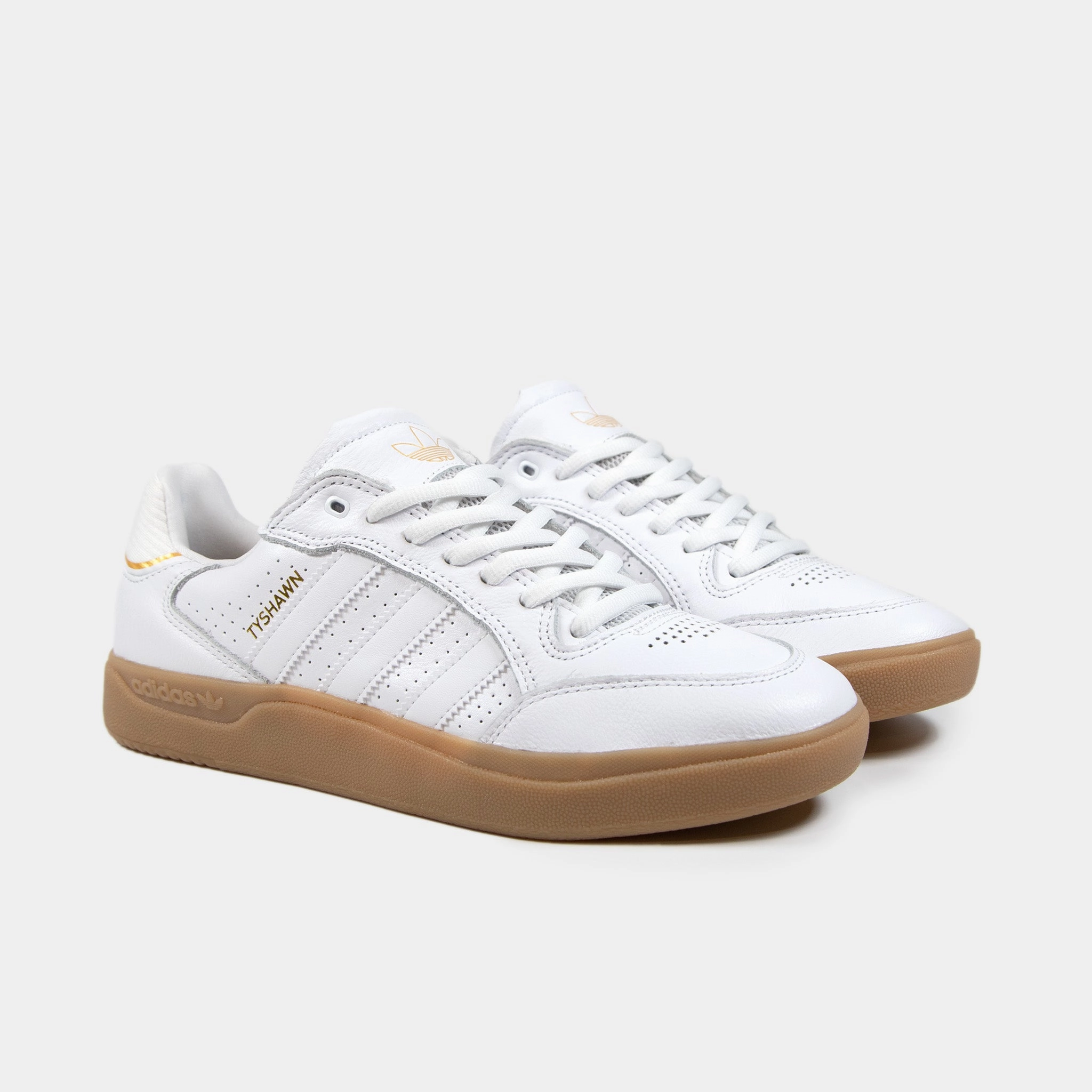 Adidas Jabbar Shoes Adidas Skateboarding - Tyshawn Low Pro Shoes - White / White / Gum