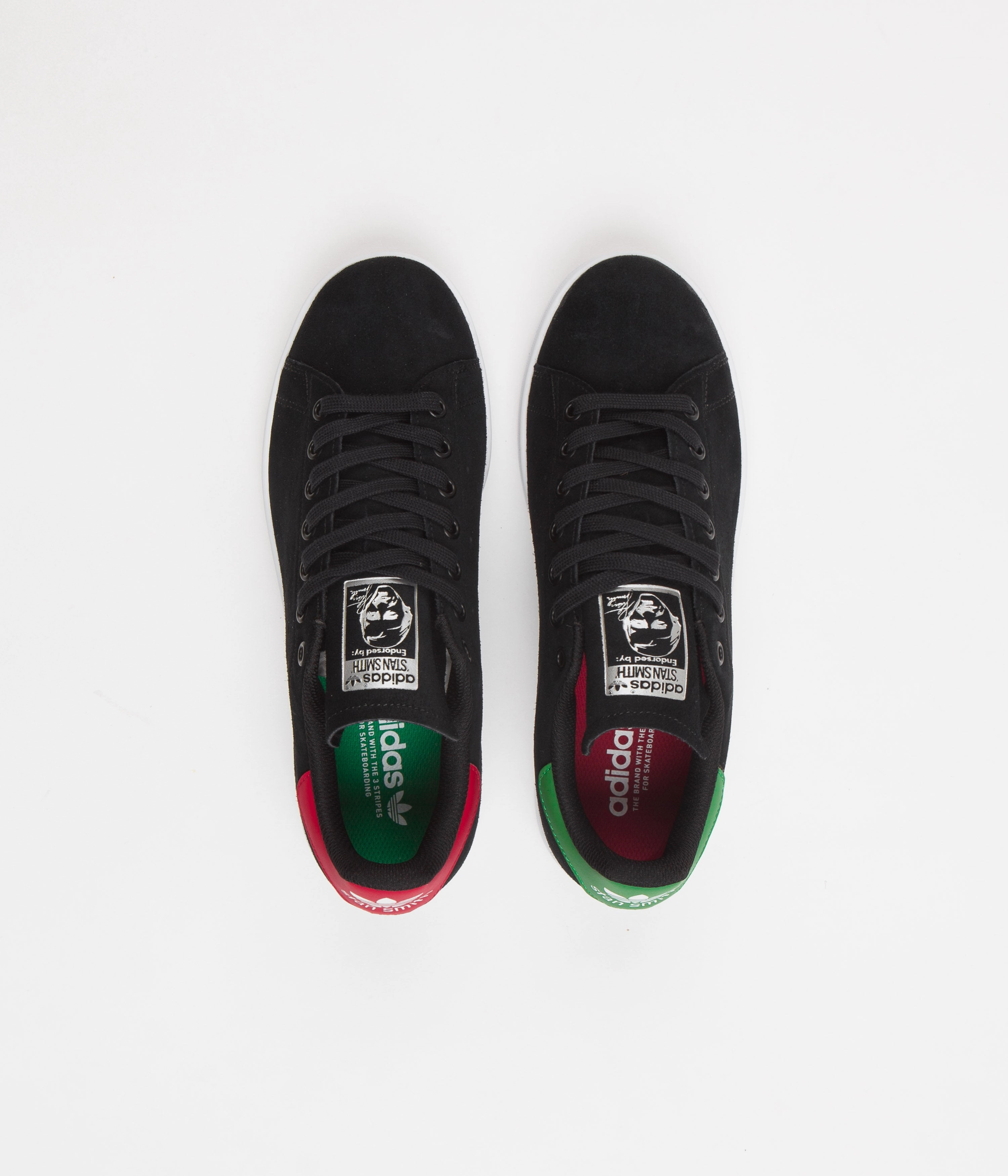 Burgundy Adidas Shoes Adidas Stan Smith ADV Shoes - Core Black / Core Black / FTWR White