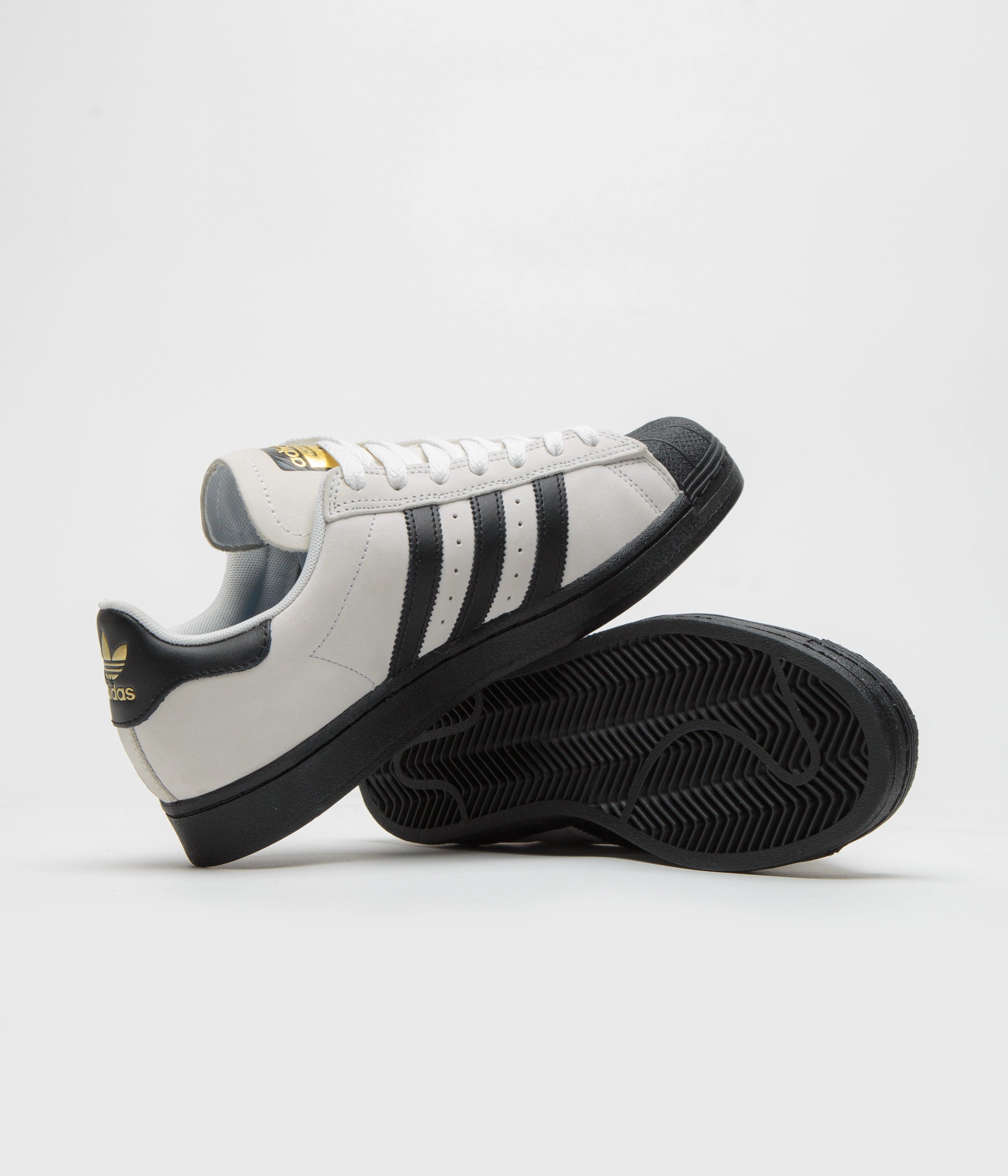 Outlet Adidas Shoes Adidas Superstar ADV Shoes - Crystal White / Core Black / FTWR White