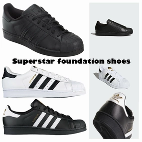 Adidas Superstar Unisex Men's Women's WHITE BLACK FOUNDATION Trainers Shoes Adidas Ultra Boost Golf Shoes