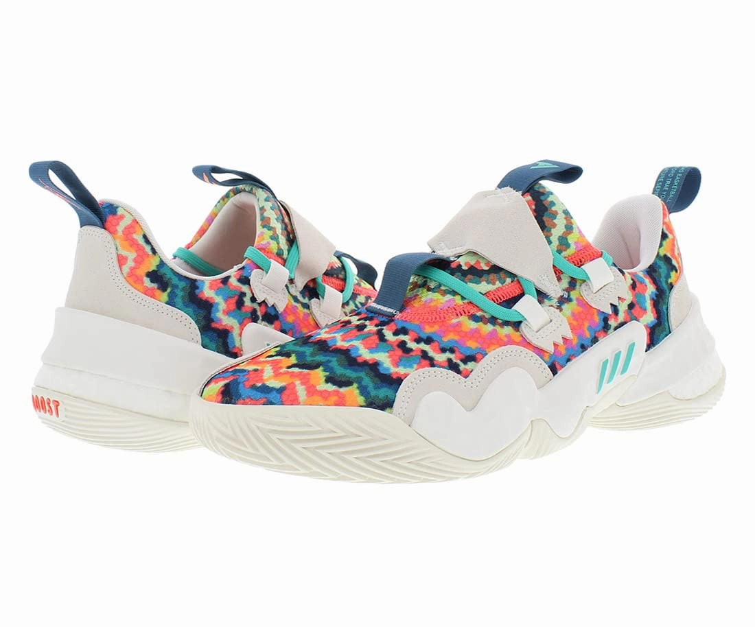 adidas Trae Young 1 Shoes Men's (Core White/Mint Rush/Core White, us_Footwear_Size_System, Adult, Men, Numeric, Medium, Numeric_8_Point_5) Adidas Shoe Models