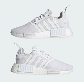 Adidas Road Cycling Shoes Adidas Unisex NMD_R1 J PRIMEBLUE Sneaker Shoes GX9449 White/Croyal (US-5)