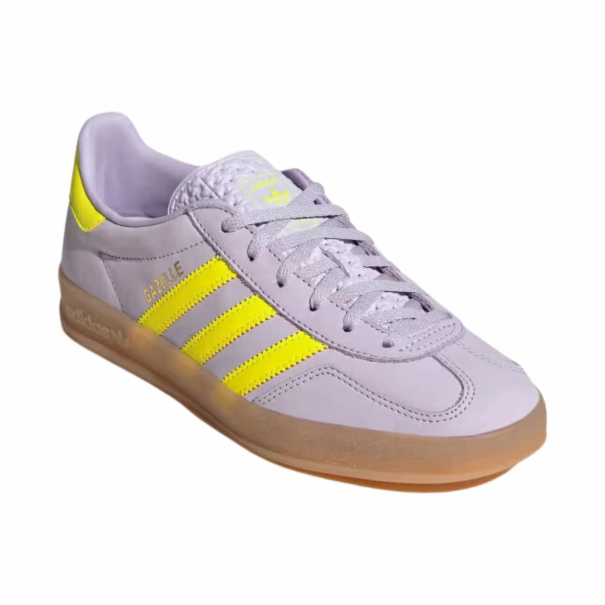 Adidas Sleek Shoes Adidas Women's Gazelle Indoor Silver Dawn/Solar Yellow/Gum