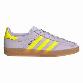 Adidas Women's Gazelle Indoor Silver Dawn/Solar Yellow/Gum Adidas S2g Sl Boa Golf Shoes