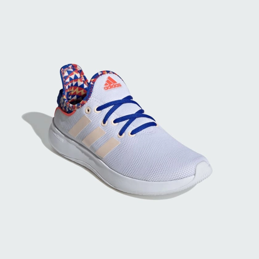 Synthetic Adidas Shoes Adidas Women's Lifestyle "Cloudform Pure" Sneakers - Cloud White / Bliss Orange / Bright Red