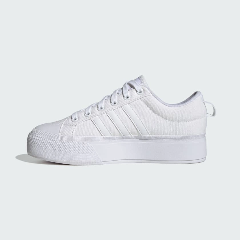 Adidas Women's "Bravada 2.0" Platform Sneakers - Cloud White / Cloud White / Chalk White Adidas Running Shoes Recycled Plastic