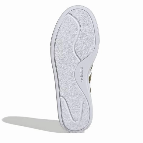 Crazy 8 Adidas Basketball Shoes Adidas Women's "Court Platform" Sneakers - White/Gold