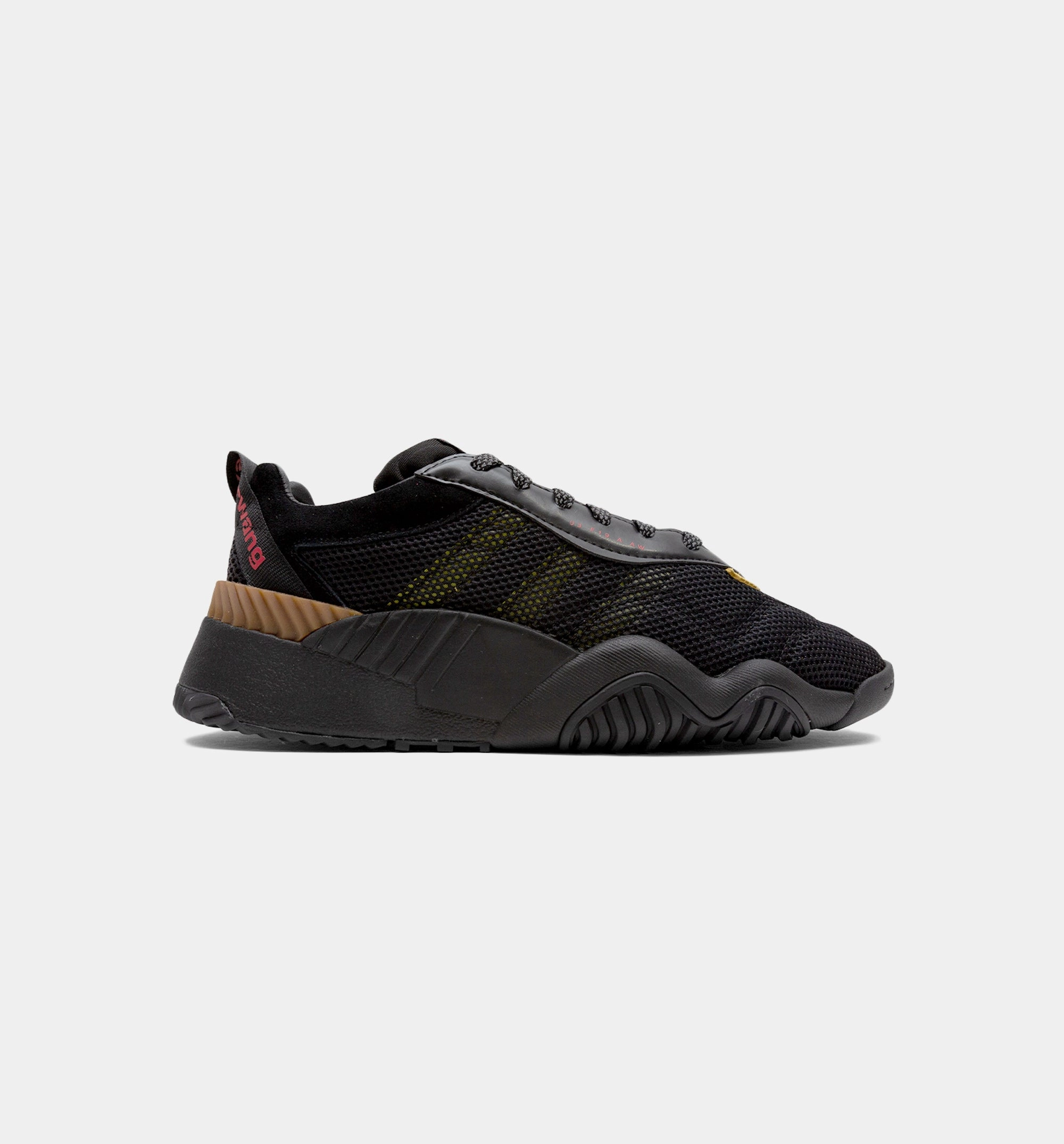 adidas X Alexander Wang Trainer Mens Lifestyle Shoe - Black/Black Adidas Shoes With Stripes On One Side
